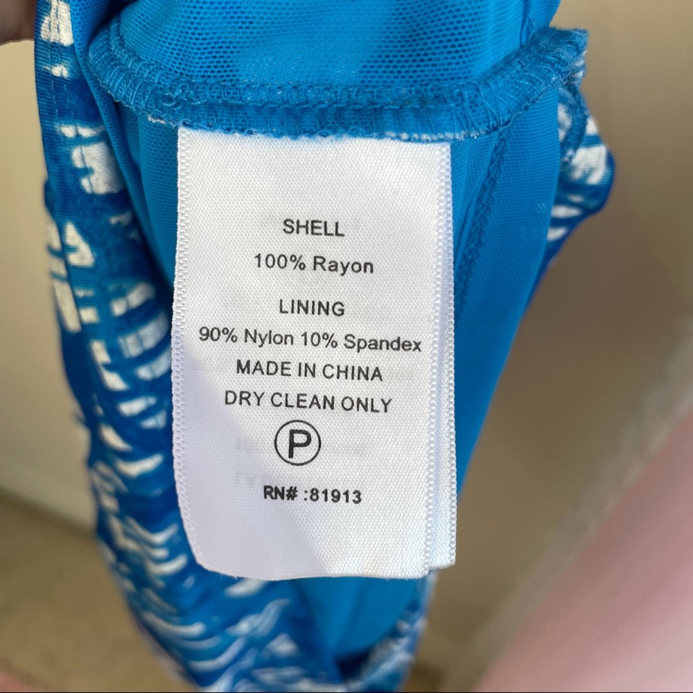 Tracy Reese Draped T Dress Sleeveless Blue - Picture 11 of 13